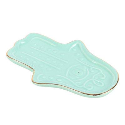 Something Different Hamsa Hand Incense Holder - Blue - Image 3