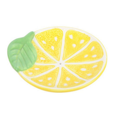Something Different Lemon Slice Incense Holder Yellow/green/white (One Size) from B&Q