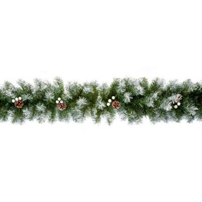 Premier Snow Tipped Artificial Garland - Image 3