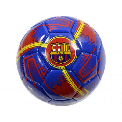 Barcelona Fc Turbine Crest Mini Football Blue/granite/yellow (1) from B&Q