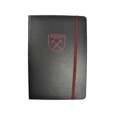 West Ham United Fc Premium Crest A5 Composition Notebook Black/maroon (One Size) from B&Q