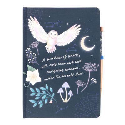 Something Different Night Owl Sodalite Diary And Pen Navy/gold (One Size) from B&Q