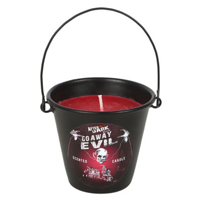 Something Different Go Away Evil Bucket Scented Candle Black (One Size) from B&Q