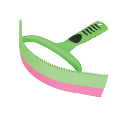 Hy Vivid Horse Sweat Scraper Green/pink (One Size) from B&Q