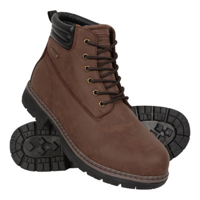  - Mountain Warehouse Mens Gorge Waterproof Boots Dark Brown (9 Uk)