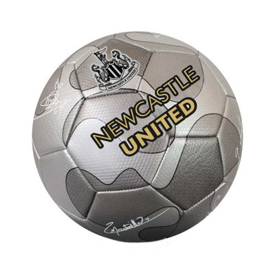 Newcastle United Fc Camo Signature 32 Panel Football Silver (5) from B&Q