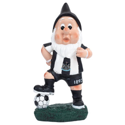 Newcastle United Fc On The Ball Garden Gnome White/black (One Size) from B&Q