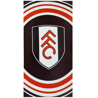 Fulham Fc Pulse Beach Towel Red/white/black (One Size) from B&Q