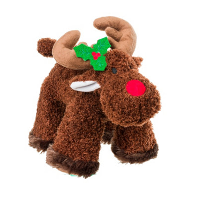 B&Q House Of Paws Big Paws Rudolph Christmas Dog Toy (One Size) Grey/Red/Black