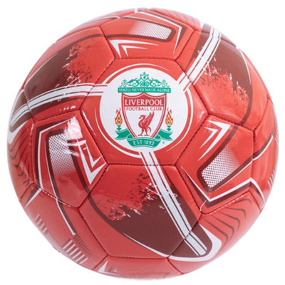 Liverpool Fc Turbine Print Football Red/white (5) from B&Q