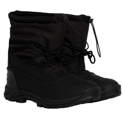 B&Q -  Mens Novern Waterproof Snow Boots Black (6 Uk)