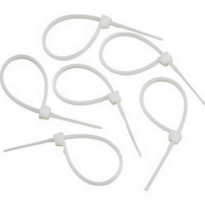 Supalec Cable Ties (Pack Of 100) White (5mm X 175mm) from B&Q