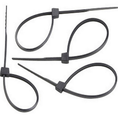 Supalec Cable Ties (Pack Of 100) Black (4.5mm X 200mm) from B&Q