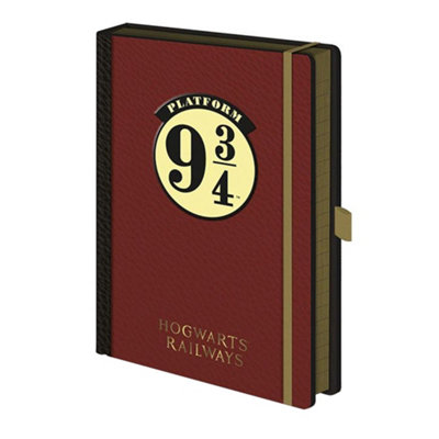 Harry Potter Platform 9 3/4 A5 Notebook Maroon (One Size)