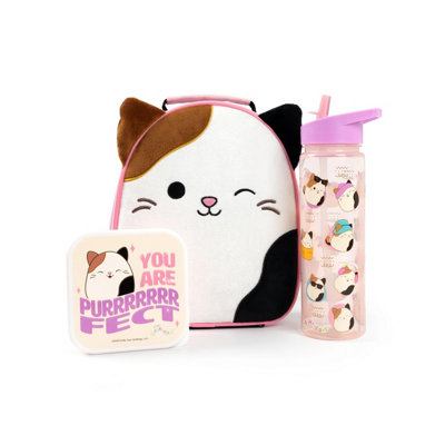 Squishmallows Girls Multicoloured Lunch Box & Bottle Set Multicoloured (One Size) from B&Q