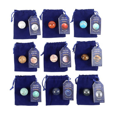 Something Different Gemstone Solar System Decorative Crystal Set (Pack Of 18) - Multicoloured - Image 3