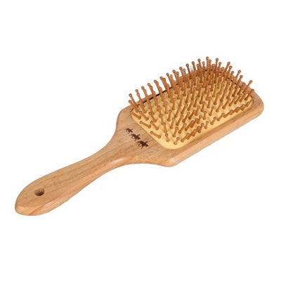 B&Q Supreme Products Wood Horse Mane And Tail Brush (One Size) Beige - B&Q