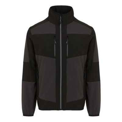 - Regatta Professional Unisex Adult 2 Layer Soft Shell Jacket Ash/black (3Xl)