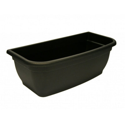 Winchester Wall Planter Ebony (45Cm) from B&Q