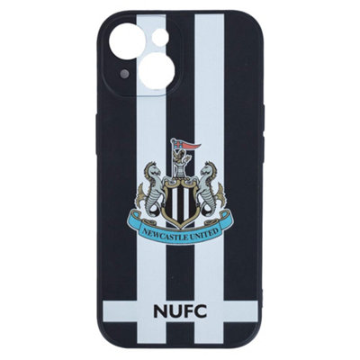  - Newcastle United Fc Silicone Striped Phone Case Blue/white/black (One Size)