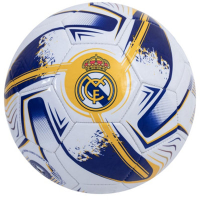 Real Madrid Cf Turbine Print Football White/yellow/blue (5) from B&Q