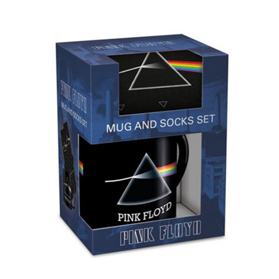 Pink Floyd Dark Side Of The Moon Mug And Sock Set Black (One Size)