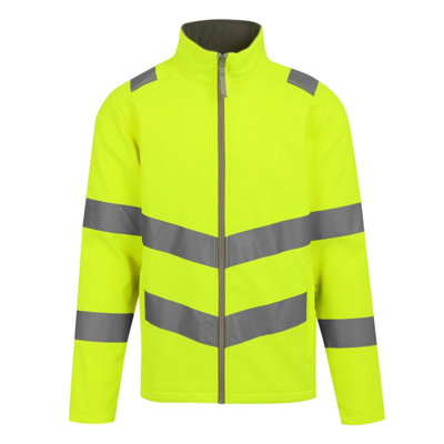  - Regatta Professional Mens Pro Contract Ablaze Hi-Vis 2 Layer Soft Shell Jacket