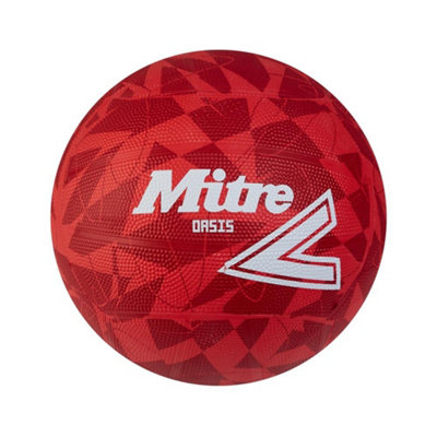  - Mitre Oasis Netball Red (5) Quality Product