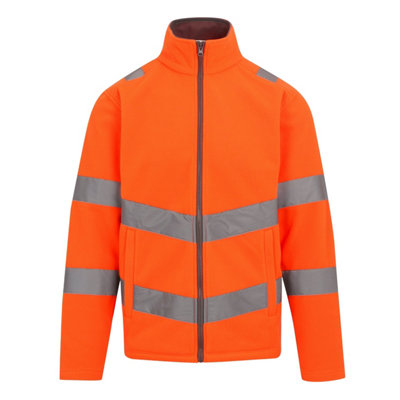 Regatta Unisex Adult Pro Contract Thor High-Vis Fleece Jacket from B&Q