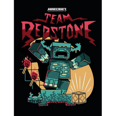  - Minecraft Team Redstone Canvas Print Red/blue/black (One Size)