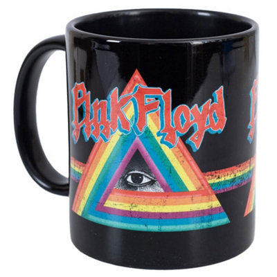 B&Q Pink/Black/Red Pink Floyd Providence Ceramic Mug Black/Red/Yellow (One ) 9Cm - B&Q