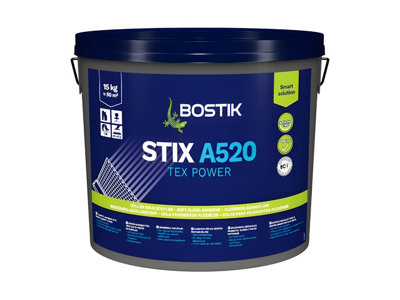 Bostik Stix A520 Premium Tex Power Carpet Adhesive (15Kg Tub) (Pack Of 2) from B&Q
