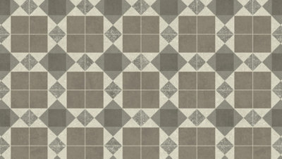 New Homestyle Roxford Black Tile Vinyl By Remland (7M X 3M) from B&Q