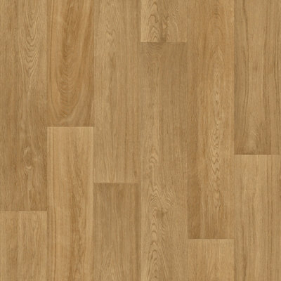 Classic Oak Effect Vinyl By Remland (5M X 4M) from B&Q