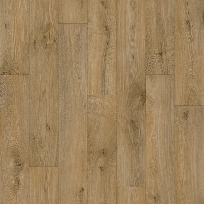 B&Q - San Diego Oak Vinyl By  (Sunset Park1M X 3M)