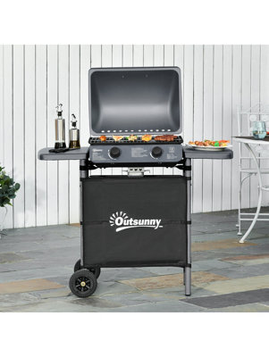 Rackhams Grey 2 X 2.8Kw Burner Gas Bbq - Image 9