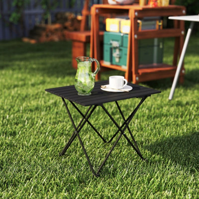 B&Q -  Folding Camping Table For Outdoor CampingPicnicHikingBlack