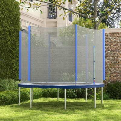 Sportnow 10Ft Trampoline Net Replacement Safety Net With Zipped DoorBlue from B&Q