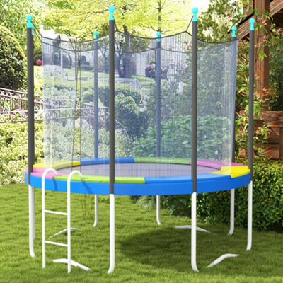 Sportnow 8Ft Trampoline Pad Spring CoverWaterproofMulti-Colored from B&Q