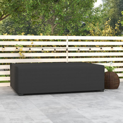 Outsunny Uv Rain Protective Cover Or Garden Wicker Rattan Black from B&Q
