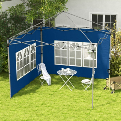 B&Q -  Gazebo Side Panels For 3X3(M) Or 3X4M Pop Up Gazebo2 PackBlue