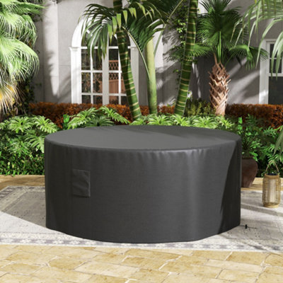Outsunny Outdoor Set Round Cover Garden Furniture Waterproof Large