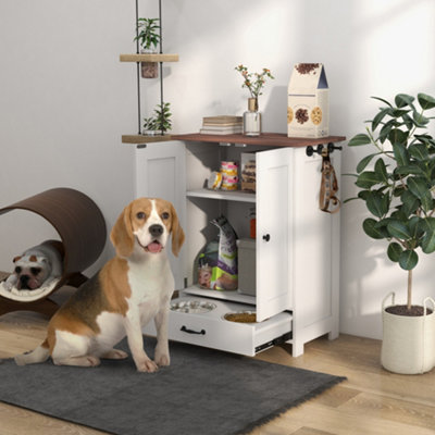 B&Q -  Dog Feeding Station With StoragePet Feeding Station With Dog Bowls