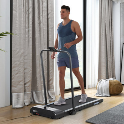 Homcom Blue Foldable Walking Treadmill W/ Led Display,