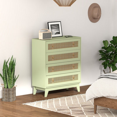 B&Q -  Rattan Chest Of Drawers4 Drawer Unit Storage Organiser For Bedroom
