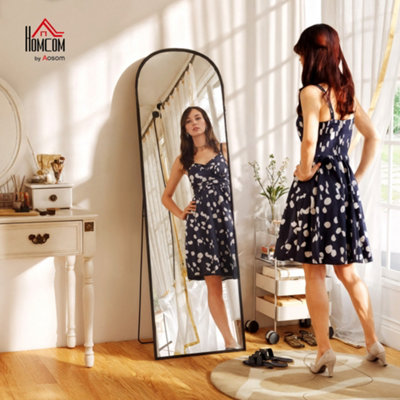 Homcom Full-Length Mirror With Aluminium Frame Wall-Mounted Or Freestanding from B&Q