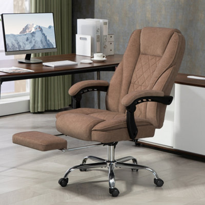 B&Q -  Massage Office ChairHeated Reclining Desk ChairBrown