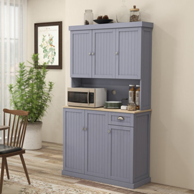 B&Q -  Kitchen Cupboard Storage Cabinet With Adjustable ShelvesGrey