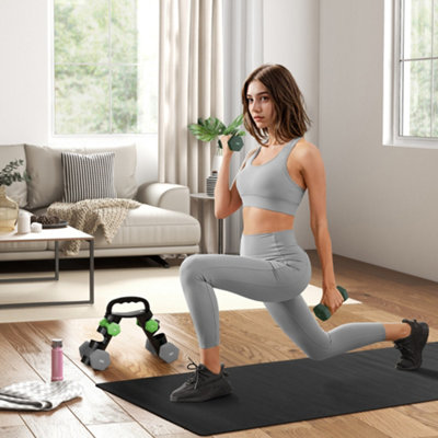 B&Q -  Dumbbells Set With Storage Rack2 X 1Kg2 X 3Kg2 X 5KgGreen