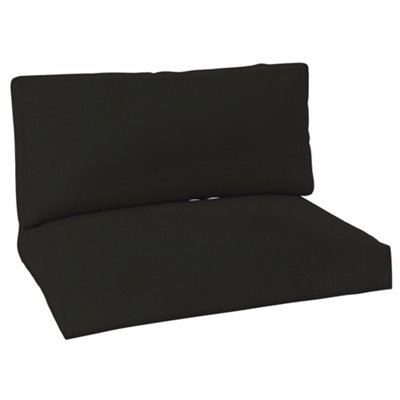 Outsunny Unisex Black 2 Seat Pallet Cushions 20Cm Thick Outdoor Seat Pads, - Image 4